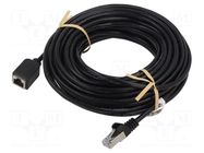 Extender Ethernet; RJ45 socket,RJ45 plug; F/UTP; 5e; stranded; Cu Goobay