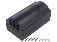 Enclosure: for alarms; X: 85mm; Y: 85mm; Z: 35.5mm; ABS; black; TERMAL SUPERTRONIC