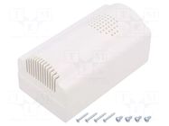 Enclosure: for alarms; X: 85mm; Y: 85mm; Z: 35.5mm; ABS; white; TERMAL SUPERTRONIC