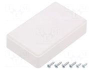Enclosure: multipurpose; X: 49mm; Y: 80mm; Z: 22mm; ABS; white SUPERTRONIC