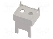 Terminals cover; 1M Modulbox One; grey; Holes no: 2; 7.65mm ITALTRONIC