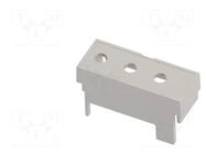 Terminals cover; 2M Modulbox One; grey; Holes no: 3; 10.16mm ITALTRONIC