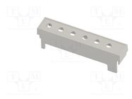 Terminals cover; 4M Modulbox One; grey; Holes no: 6; 10.16mm ITALTRONIC
