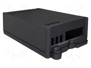 Enclosure: junction box; X: 44.5mm; Y: 87mm; Z: 25mm; black ITALTRONIC