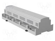 Enclosure: for DIN rail mounting; Y: 90mm; X: 267.1mm; Z: 53mm; grey ITALTRONIC