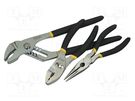Kit: pliers; adjustable,half-rounded nose,universal; BASIC STANLEY