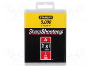 Staples; 8mm; 5000pcs; TYP A 53 STANLEY