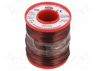 Coil wire; double coated enamelled; 1.1mm; 1kg; -65÷200°C INDEL