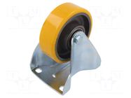 Transport wheel; Ø: 125mm; W: 40mm; H: 166mm; rigid; 400kg; -20÷80°C COLSON