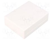 Enclosure: multipurpose; X: 86mm; Y: 109mm; Z: 36mm; ABS; white SUPERTRONIC