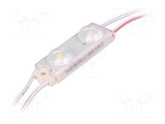 LED; white; 7000K; 720mW; 122lm; IP67; 175°; No.of diodes: 2; 2835 POS