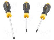 Kit: screwdrivers; Phillips,Pozidriv®,slot; 3pcs. STANLEY