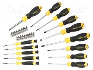 Kit: screwdrivers; 34pcs. STANLEY