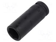 Socket; 6-angles,socket spanner,impact; HEX 21mm; 1/2"; long BETA