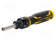 With ratchet; Screwdriver: universal-set STANLEY
