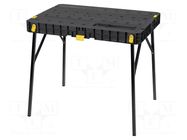 Worktable; folding; H: 736mm; Work.surface dim: 610x850mm; 320kg STANLEY