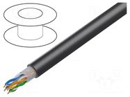 Wire; HELUKAT® 300,U/UTP; 4x2x24AWG; 6; wire; Cu; Insulation: FRNC HELUKABEL