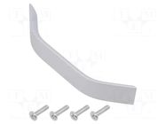Holder; aluminium; natural; H: 28mm; L: 214mm; W: 18mm; handle GTV Poland