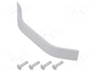 Holder; aluminium; natural; H: 26.5mm; L: 146mm; W: 25mm; handle GTV Poland