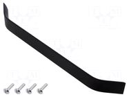 Holder; aluminium; matt black; H: 26.5mm; L: 275mm; W: 25mm; handle GTV Poland