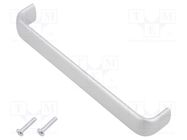 Holder; aluminium; natural; H: 32mm; L: 201mm; W: 25.5mm; handle GTV Poland