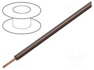 Wire; H07V2-K; stranded; Cu; 10mm2; 8AWG; Insulation: PVC; brown HELUKABEL