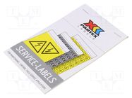 Safety sign; acrylic,self-adhesive folie; W: 75mm; H: 75mm; yellow PARTEX