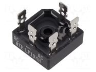 Bridge rectifier: three-phase; Urmax: 800V; If: 35A; Ifsm: 500A; THT NTE Electronics