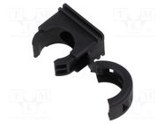 Bracket; polyamide; HelaGuard; -50÷135°C; black; UL94V-2; Size: 20 HELLERMANNTYTON