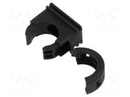 Bracket; polyamide; HelaGuard; black; UL94V-2; Size: 20; -50÷135°C HELLERMANNTYTON