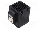 Blower; heating; 250W; 230VAC; IP20; for DIN rail mounting 