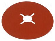 Sanding plate; 125mm; fiber; Granularity: 120 3M
