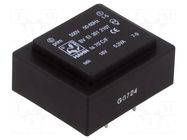 Transformer: encapsulated; 0.6VA; PCB; BVEI HAHN