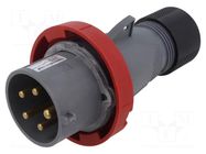 Connector: AC supply 3-phase; plug; male; 32A; 415VAC; IP&S; IP67 AMPHENOL