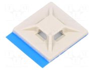 Holder; self-adhesive; polyamide; UL94HB; natural; L: 19.1mm ESSENTRA
