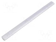Holder; aluminium; natural; H: 30.5mm; L: 212mm; W: 15.5mm; handle GTV Poland