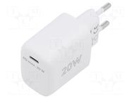 Power supply: switching; mains,plug-in; 5VDC; 20W; 80x42.7x30.3mm Goobay