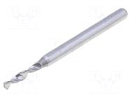 Drill bit; Ø: 2.15mm; L: 38.2mm; PCB; Working part len: 10.5mm; 1/8" KEMMER PRAEZISION