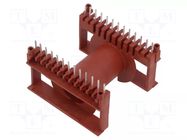 Coil former: with pins; plastic; THT; H: 46mm; X1: 60.96mm; 2x13 WEISSER