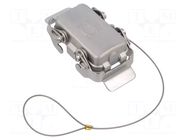 Protection cover; size 10B; Han-INOX®; IP65,IP67; 57x27mm HARTING