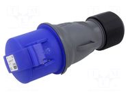 Connector: AC supply 3-phase; plug; female; 32A; 250VAC; IP&S; IP44 AMPHENOL