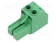 Pluggable terminal block; 7.62mm; ways: 2; straight; plug; female AMPHENOL ANYTEK