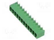 Pluggable terminal block; 3.81mm; ways: 12; angled 90°; socket AMPHENOL ANYTEK