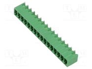 Pluggable terminal block; 3.81mm; ways: 16; angled 90°; socket AMPHENOL ANYTEK