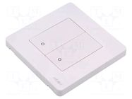 Touchless switch; No.of butt: 2; white MOES