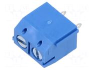 Connector: PCB terminal block; terminal; TC; 16A; PIN: 2; angled AMPHENOL ANYTEK