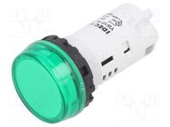 Control lamp; 22mm; YW; -20÷55°C; Illumin: LED; Ø22.5mm; IP65; green IDEC