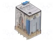 Relay: electromagnetic; 4PDT; 24VDC; Icontacts max: 7A; 7A/250VAC FINDER