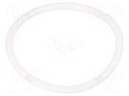 O-ring gasket; silicone; Thk: 3mm; Øint: 43mm; white; -60÷160°C ORING USZCZELNIENIA TECHNICZNE