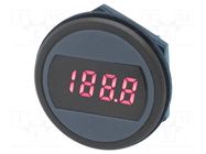 Voltmeter; digital,mounting; 0÷5V; on panel; rear side nut; LED Murata Power Solutions